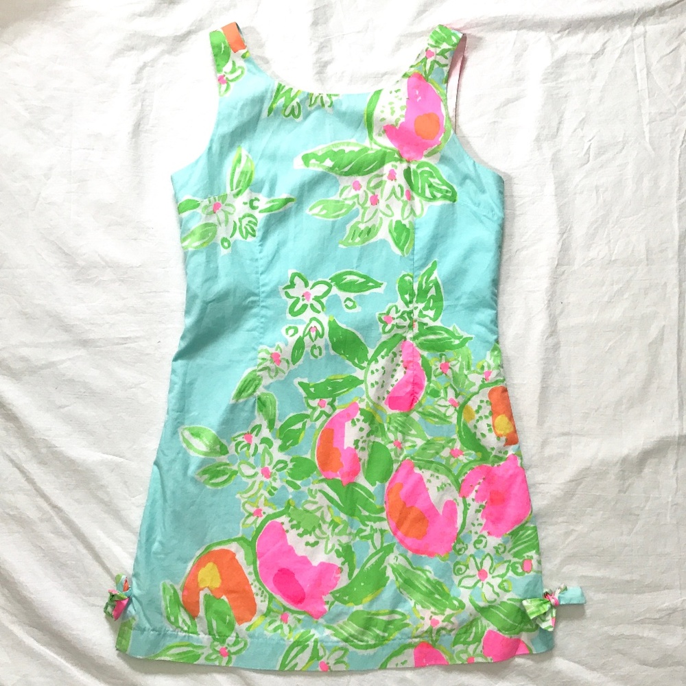 Lilly Pulitzer Girls Shift Dress Pink Lemonade